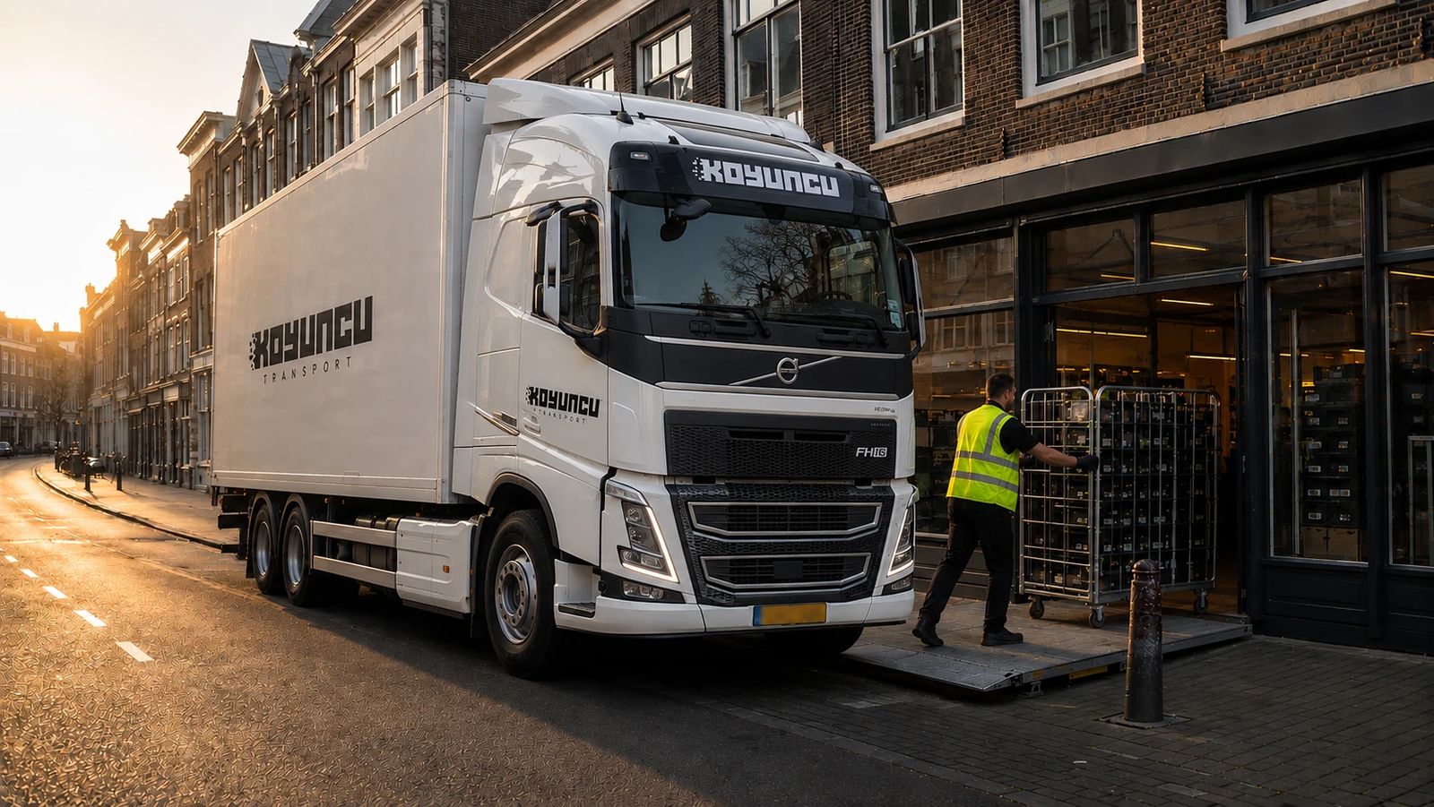 Winkeldistributie door Koyuncu Transport in de binnenstad